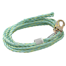 VERTICAL LIFE LINE W/. SNAP HOOK 25`