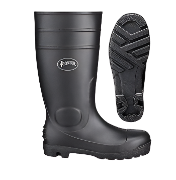 PLAIN TOE PVC BOOT SZ8