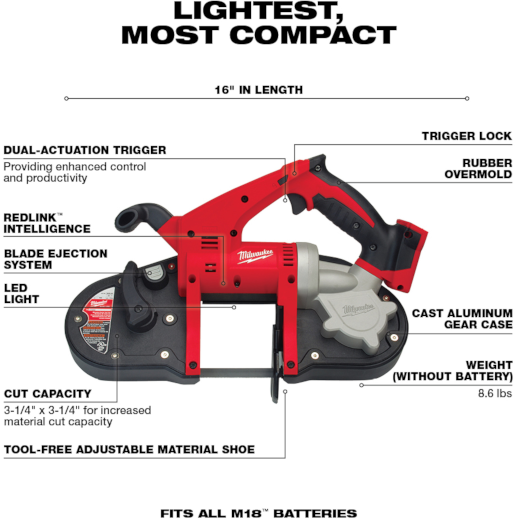 M18 BAND SAW TOOL ONLY