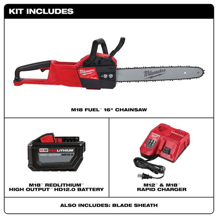 M18 FUEL CHAINSAW KIT 12.0A BATTERY