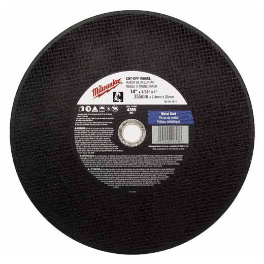 CUT OFF WHEEL 14" X 3/32 X 1" 10/BX