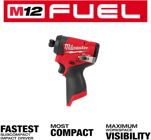 M12 FUEL 1/4" HEX IMPACT (BARE TOOL)