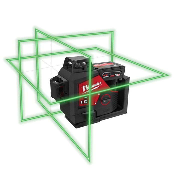 M12 GREEN 360 DEG 3 PLANE LASER KIT