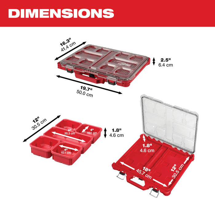 MILWAUKEE PACKOUT LOW-PROFILE ORGANIZER