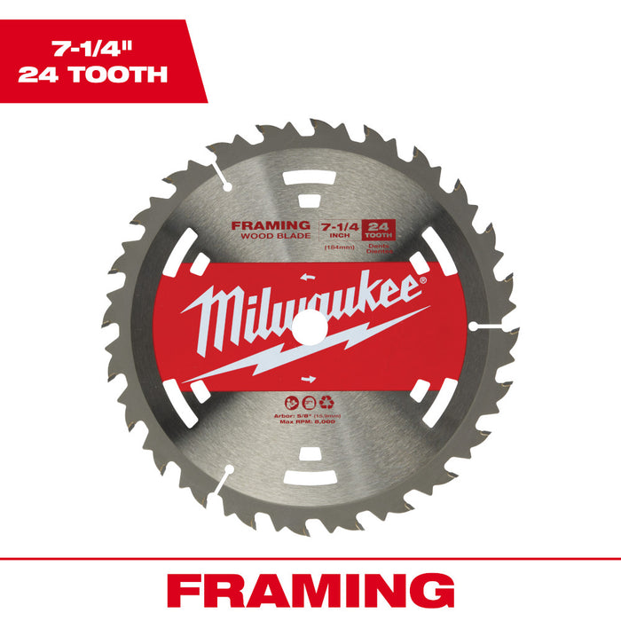 MILWAUKEE 7-1/4" 24T BAS FRAMER BULK 10