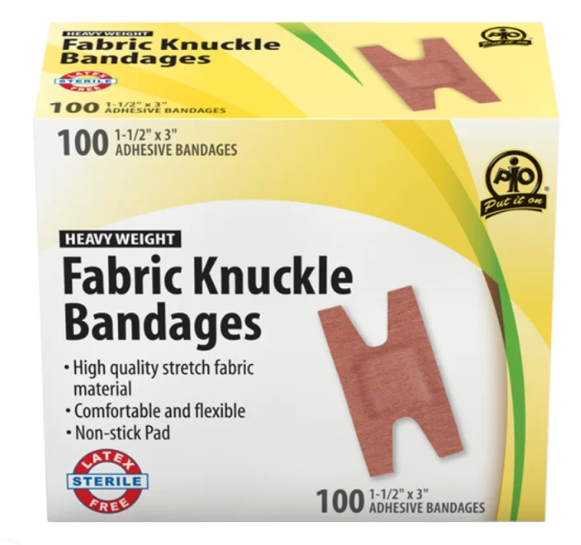 BANDAGE KNUCKLE 7.5X3.75CM 100/BX