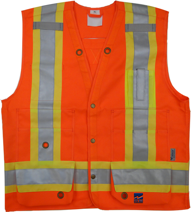 SURVEYORS VEST ORANGE 3X