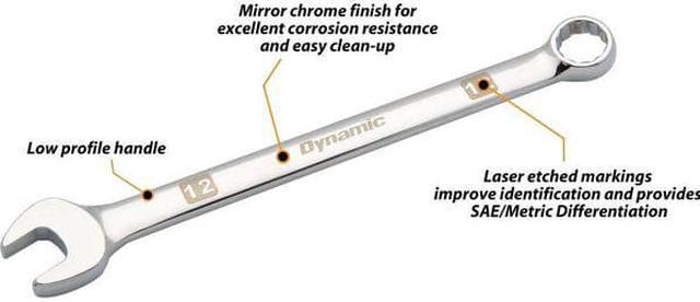 DYNAMIC METRIC 12 POINT WRENCH - CHROME