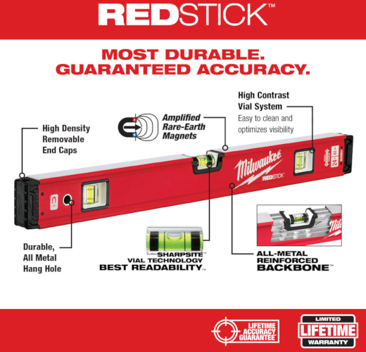 LEVEL MAGNETIC BOX 24" MILWAUKEE