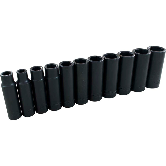 SOCKET SET IMP 1/2" DR. 6 PT 11PC D