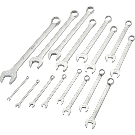 DYNAMIC 16 PIECE COMBO WRENCH SET - SAE