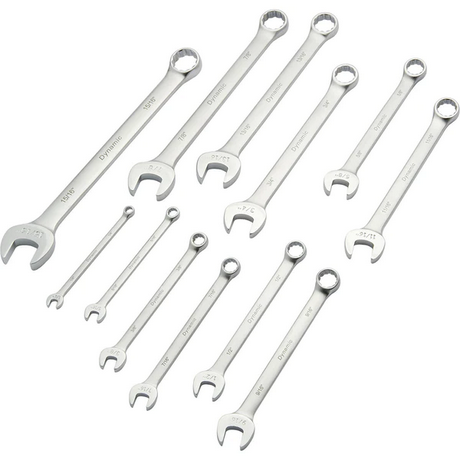 DYNAMIC 12 PIECE COMBO WRENCH SET - SAE