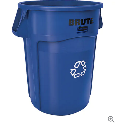 44G BLUE RECYCLE CONTAINER ROUND — R-Safety