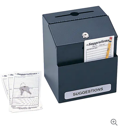 SUGGESTION BOX — R-Safety