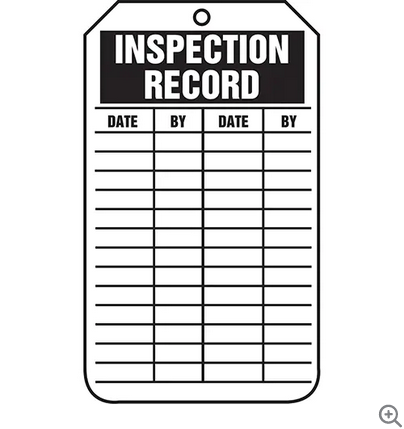 INSPECTION TAGS 25/PACK — R-Safety