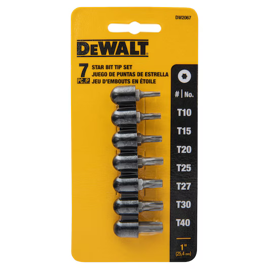 7 PC. TORX BIT TIP SET