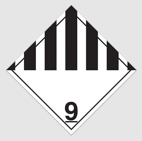 PLACARD CLASS 9 MISC SUBSTANCE/ORGANSM PLAS