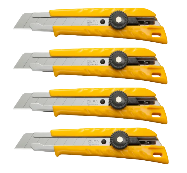 Package of 4 L-1 OLFA Knives 18mm