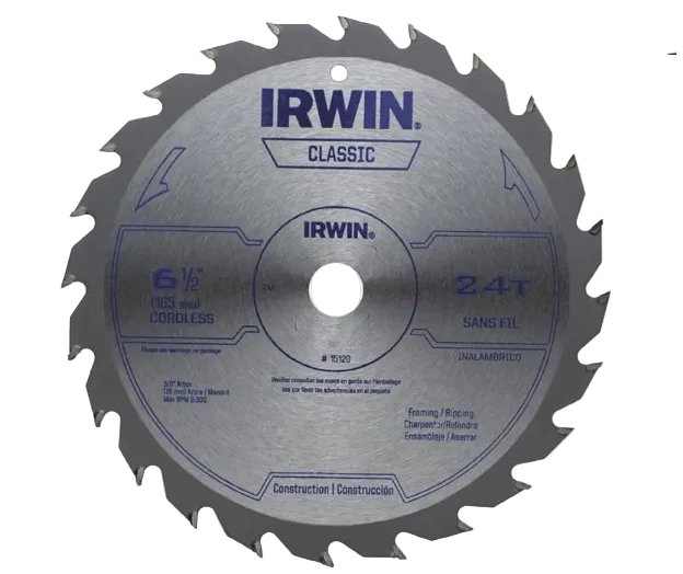 Circular Saw Blade 6-1/2" X 24 Tooth CD
