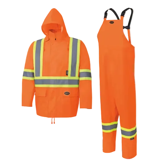 Hi Viz Rain Suit 150D OXFORD