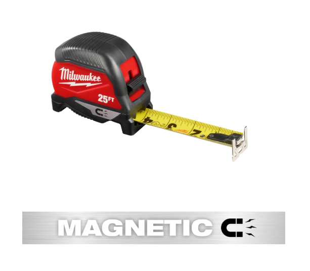 Milwaukee 25' Magnetic Tape Measure