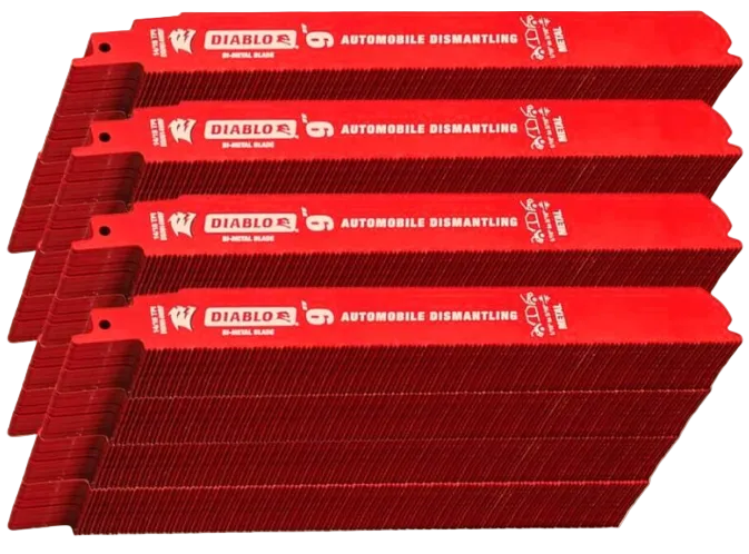 200 Pack of 9" Bimetal Automotive Dismantling Blade