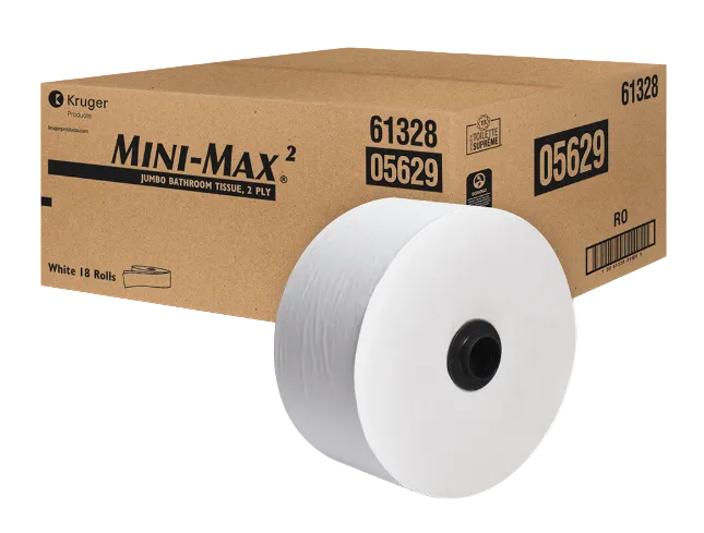 Mini-Max 2Ply Toilet Tissue 750' Roll - Case of 18