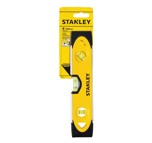 Stanley 9" Magnetic Torpedo Level - Shock Resistant