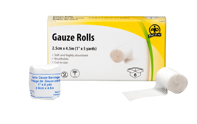 GAUZE ROLL 2.5CM X 4.5M