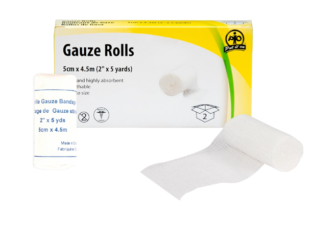 GAUZE ROLL 5CM X 4.5M 12/BG