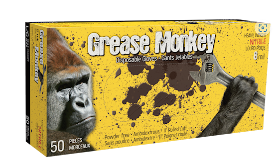 GREASE MONKEY BLACK NITRILE 7MIL L