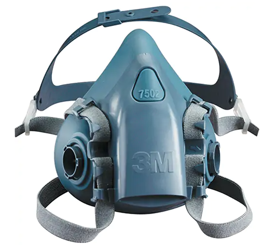 3M RESPIRATOR 1/2 MASK SILICONE MED
