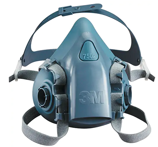 3M RESPIRATOR 1/2 MASK SILICONE LRG