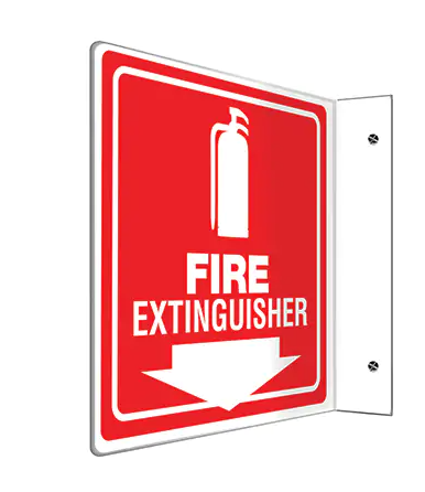 SIGN FIRE EXTINGUISHER PROJECTION