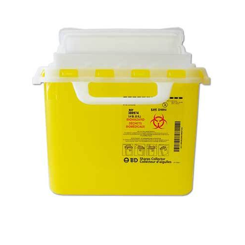 Yellow Sharp Container Box SHARPS CONTAINER 1.5 L YELLOW — R-Safety