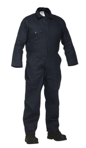 100% COTTON NAVY COVERALL SMALL